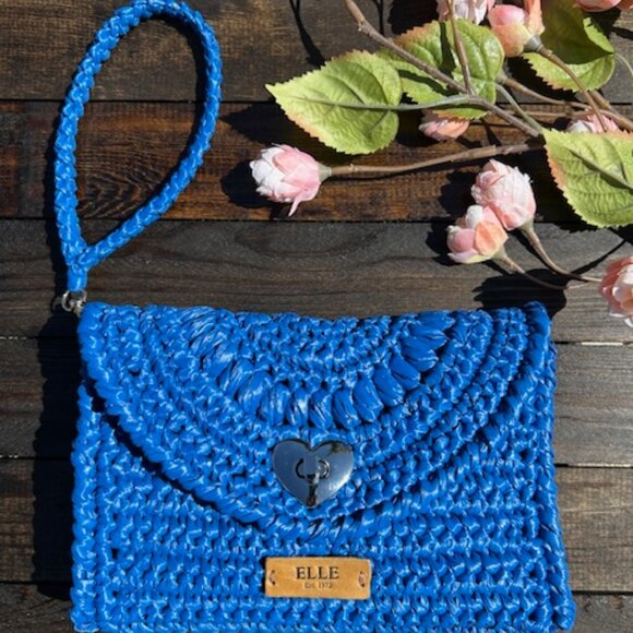 ELLE Raffia Crochet Clutch - Picture 12 of 16